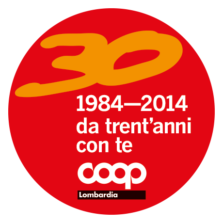 Logo studiato per l’identità dei 30 anni di Coop Lombardia