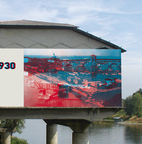 Dettaglio della copertura del progetto di building cover up dell’idroscalo di Pavia