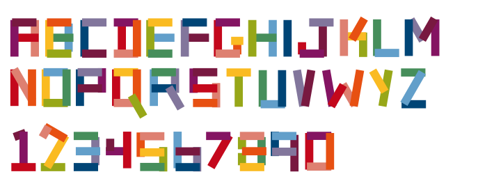 Carattere tipografico disegnato per il logotipo di Maggio 12