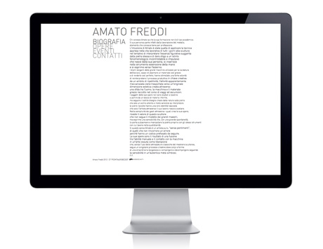 Pagina galleria del sito web amatofreddi.it