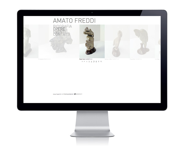 Homepage del sito web amatofreddi.it