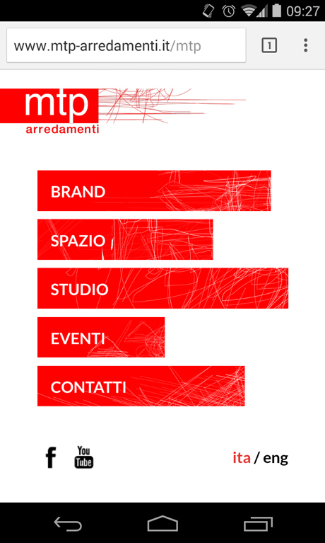 Versione mobile del sito www.mtp-arredamenti.it