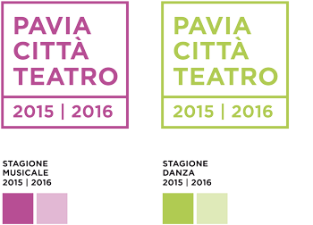 Declinazione del logo studiato per il progetto d’identità visiva del Teatro Fraschini di Pavia